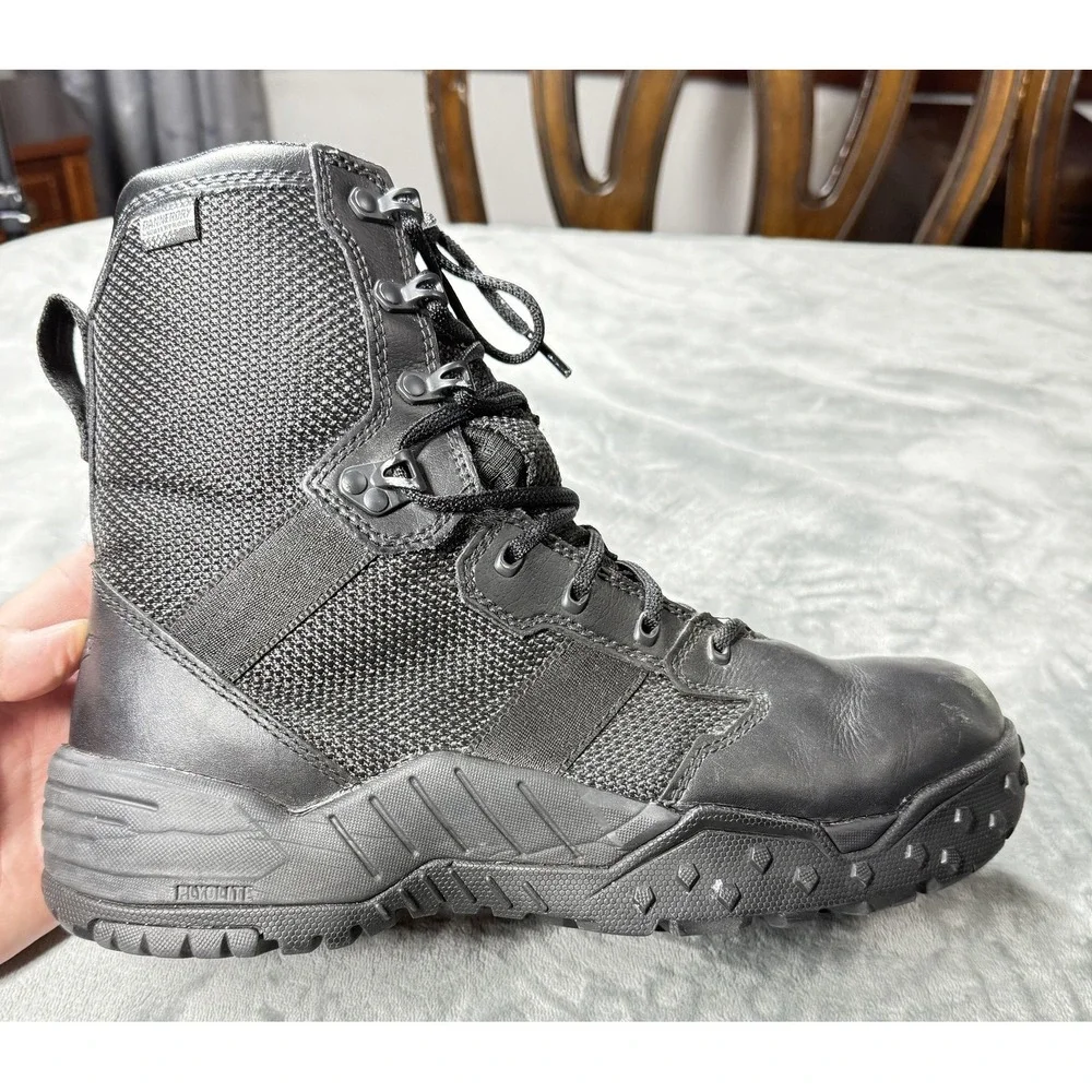 Danner Scorch Side Zip 8 Boots Mens Size‎ 10.5 Black Tactical Combat Waterproof